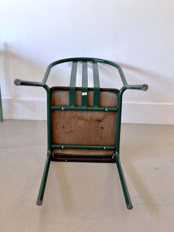Set of 3 Dining Chairs by Robert Mallet-Stevens, Model 222, Pallucco, Italy, 1980s – Eetkamerstoelen, Metal (photo 9 of 15)