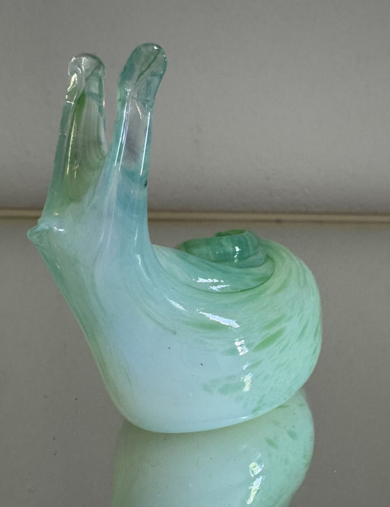Image 1 of Lumaca in vetro di Murano opalescente antico