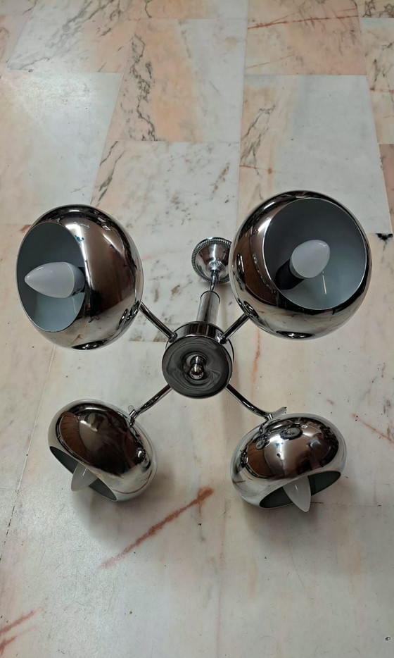 Lampe POP années 60, Luminaires, Métal, Chrome, Argenté (photo 5 sur 8)