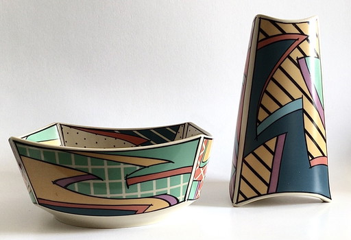 Rosenthal Dorothy Hafner Flash One vase and bowl
