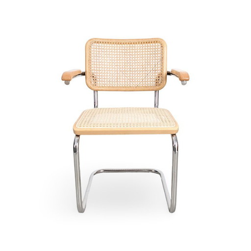 Original Thonet Freischwinger S64V Marcel Breuer Design Stuhl hell
