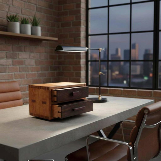 Boîte à deux tiroirs à queue d'aronde - ESPOIR