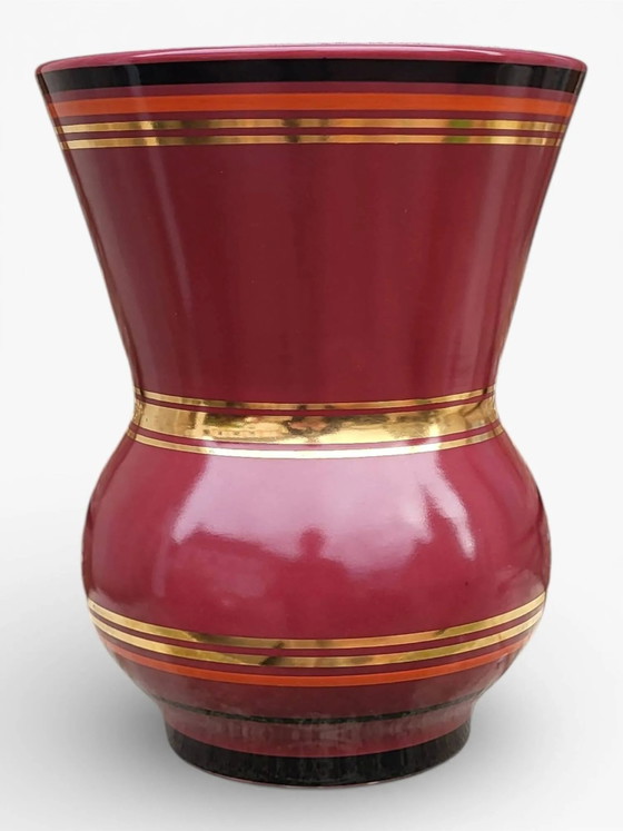 Steingutvase von Gien 1940-60 – Vasen, Porcelain, Art Deco (photo 2 of 8)