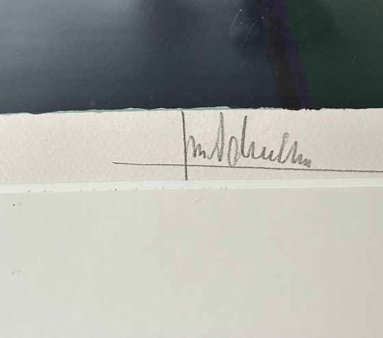 Image 1 of Zeefdruk van Ton Schulten. “De dag breekt aan”. Gesigneerd e genummerd.