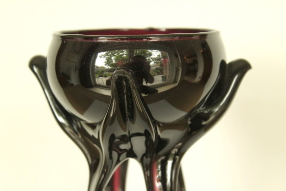 Jarrón de cristal polaco color amatista – Josefina Krosno (años 80) – Jarrones, Glass (photo 3 of 12)