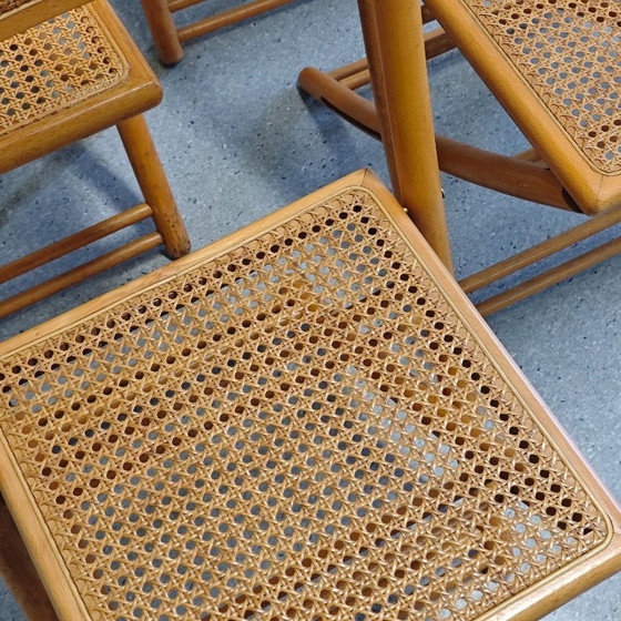 Image 1 of Vintage webbing folding chairs