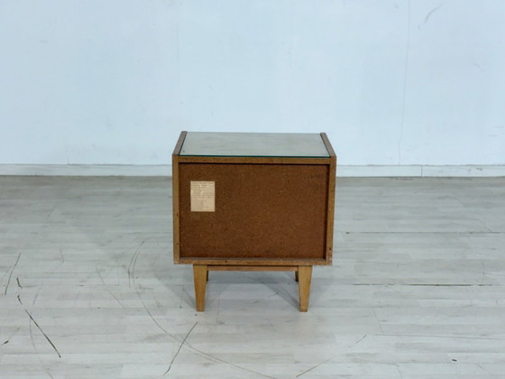 Image 1 of Nachtkastje, ladekast, bijzettafel in mid-century modern stijl, vintage