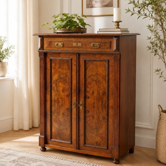 Notenhouten dressoir, circa 1900 – Ladekasten, Wood (photo 7 of 8)