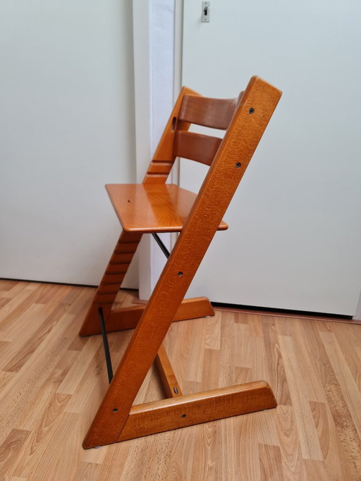 Tripp Trapp High Chair Glossy Oak Vintage Beautiful