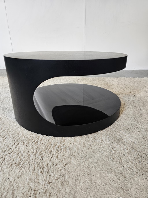 Table basse/d'appoint Minotti Lou – Christophe Delcourt – Noir