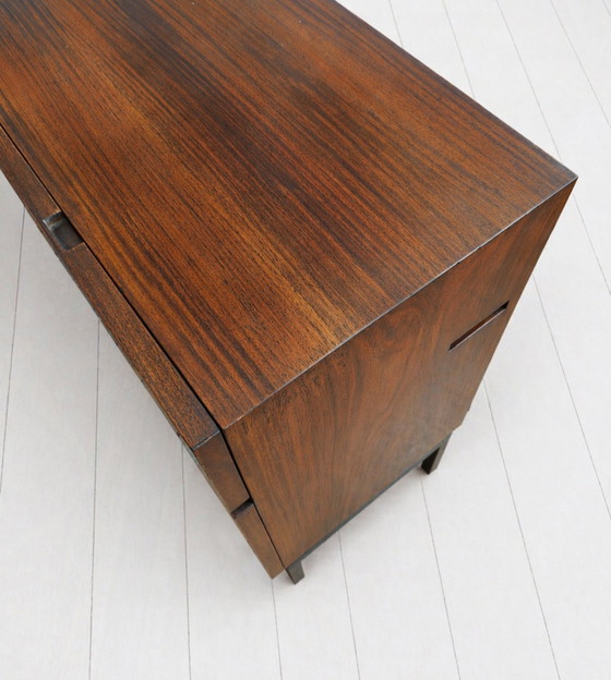 Image 1 of buffet vintage en palissandre avec tourne-disque intégré