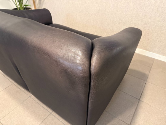 De Sede | DS47 | Schwarzes Büffelleder | 2 Stück – 2 Sitzer Sofas (photo 13 of 14)