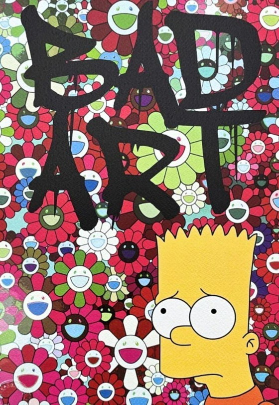 Image 1 of Death NYC - Bart Simpson Bad Art - Édition limitée avec certificat