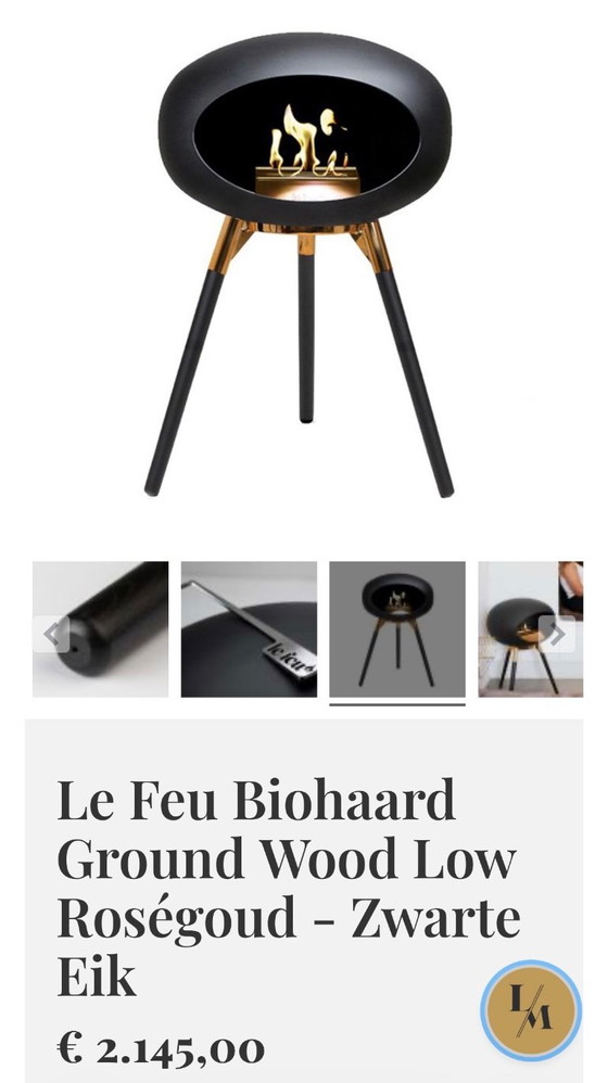 Cheminée Bio-Éthanol Le Feu Low Ground – Objets déco, Metal, Wood (photo 4 of 9)