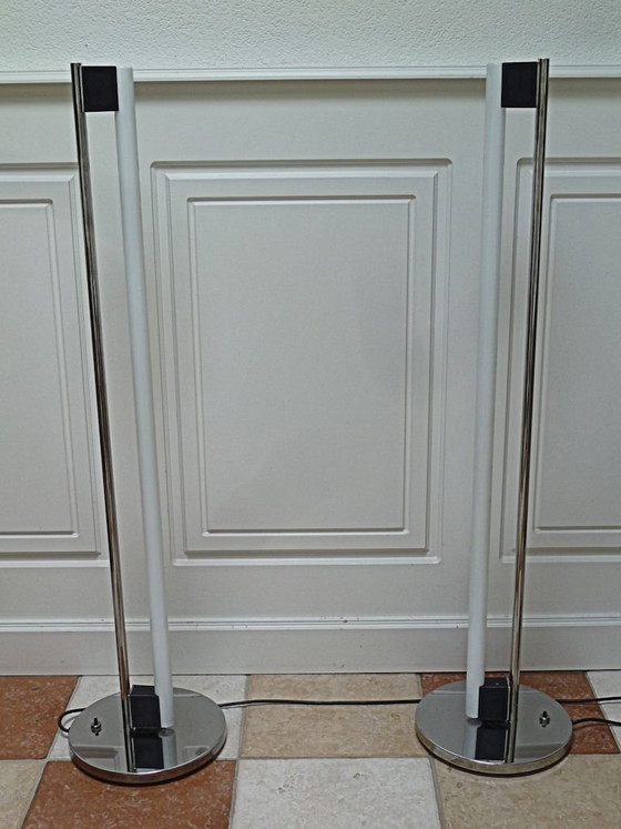 2x ClassiCon Tube Light Eileen Gray – 1927 – Vloerlampen, Glass, Chrome (photo 10 of 18)