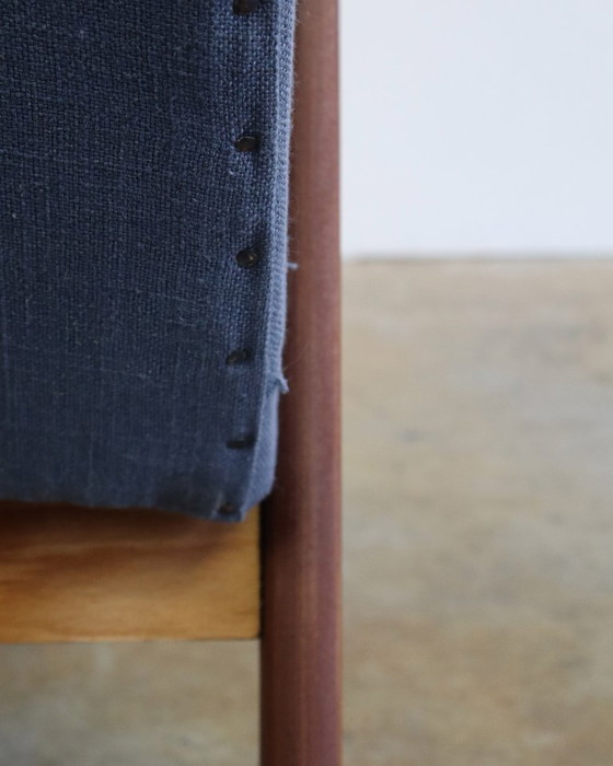 Image 1 of Fauteuil et ottoman vintage milieu du siècle, style lounge, milieu du siècle.