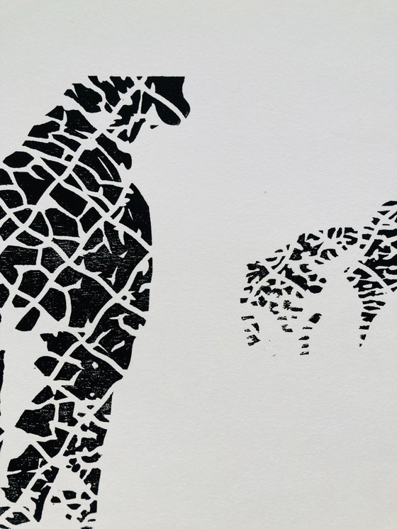 Image 1 of Irene Wolfferts - Giraffes - Vintage 70s