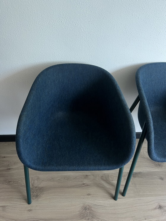 Image 1 of Lot de 3 fauteuils design De Vorm LJ 1 bleu foncé