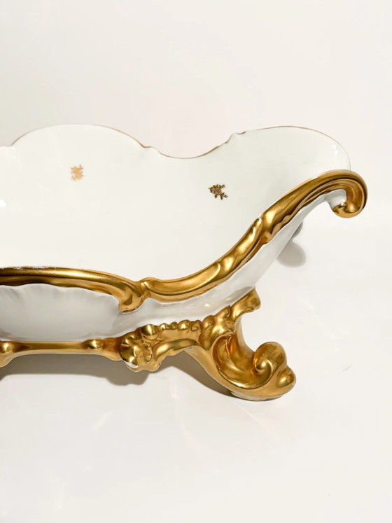 Centre de table en porcelaine blanche et or de Rosenthal, années 1960 – Objets déco (photo 4 of 9)