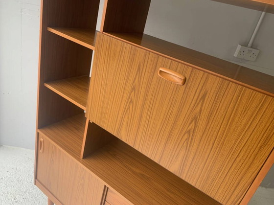 Raumteiler im Mid-Century-Modern-Stil, Wandelement von Schreiber, 1960er Jahre – Wandschrank, Wood (photo 4 of 7)