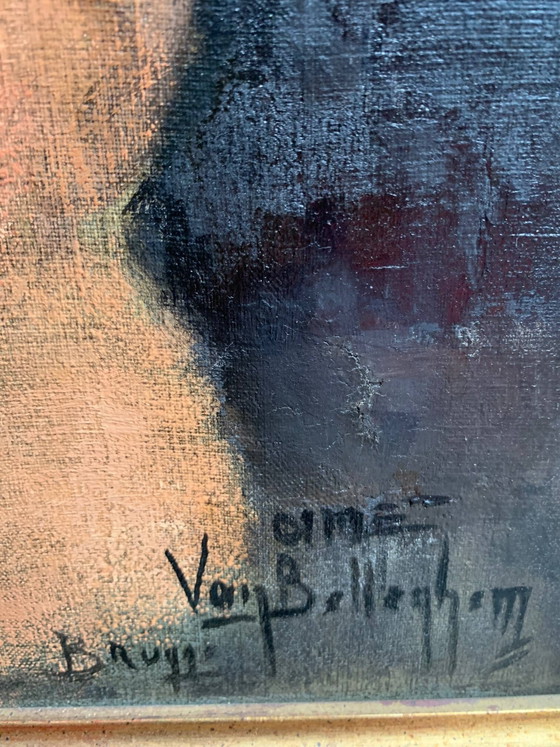 A. van BELLEGHEM ( ) "Mother and child". – Paintings & Drawings, Canvas (photo 4 of 7)