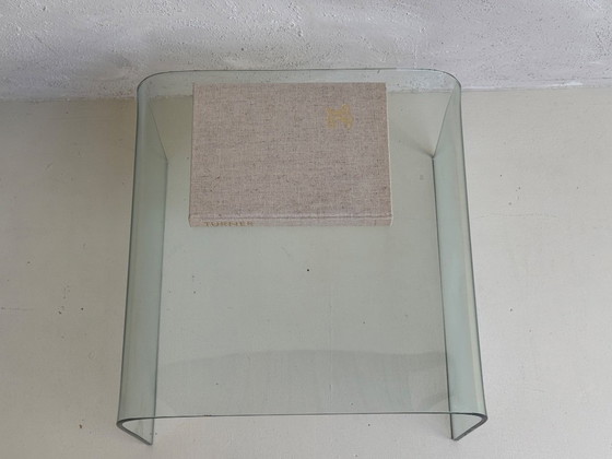 Image 1 of Mid-Century Glass Coffee Table 'Waterfall' | 1970s