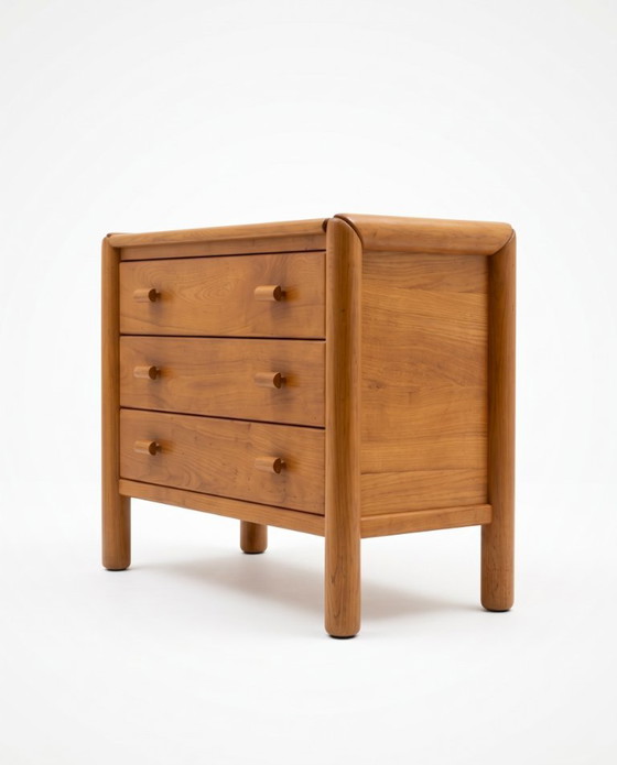 Commode van Massief Iepenhout - Atelier Chauvin - 1960 – Opbergkast, Wood (photo 3 of 6)