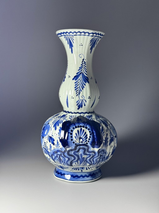 Elegant Hand-Painted Delftware Vase