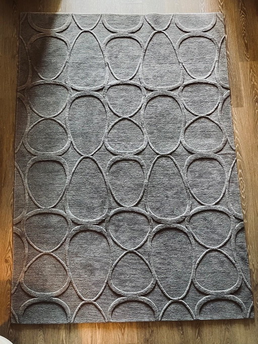 Casalis Raja ‘Egg Outline’ Vloerkleed – Marie Mees – 200 × 300 cm – Tibetaanse Wol