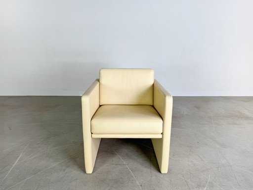 Original Rolf Benz armchair Ego G leather beige Design armchair
