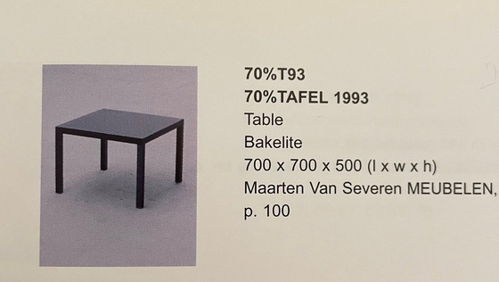 Image 1 of Maarten Van Severen - Mesa 70% TABLE T93 - Mesa de baquelita