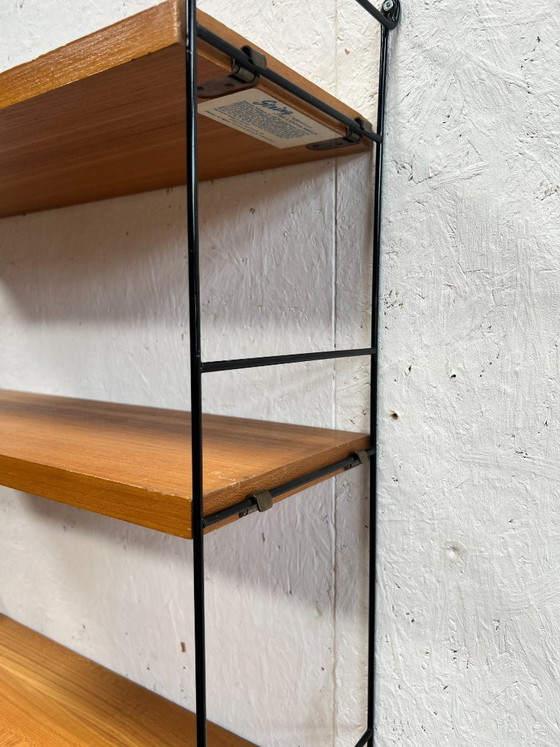 Mobiletto/appendiabiti da parete vintage con corde, Svezia, anni '70 – String, Scaffali a muro, Wood (photo 10 of 12)