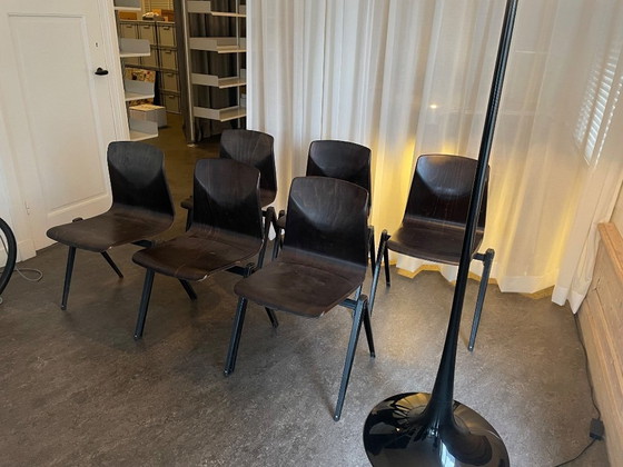 Image 1 of Pagholz S22 stacking chairs – Galvanitas (6 pieces)