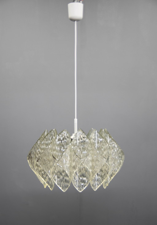 Mid-Century Resin And Glass Pendant, 1960S