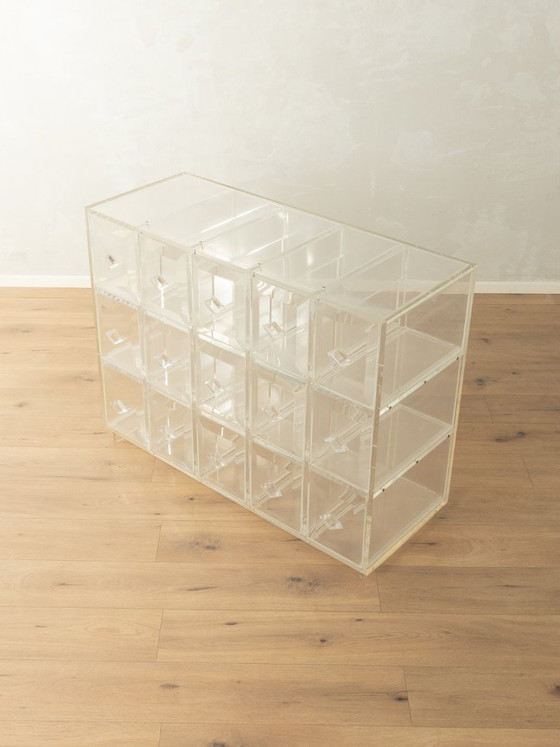 Image 1 of Mobiletto con cassetti in acrilico anni '80, vintage