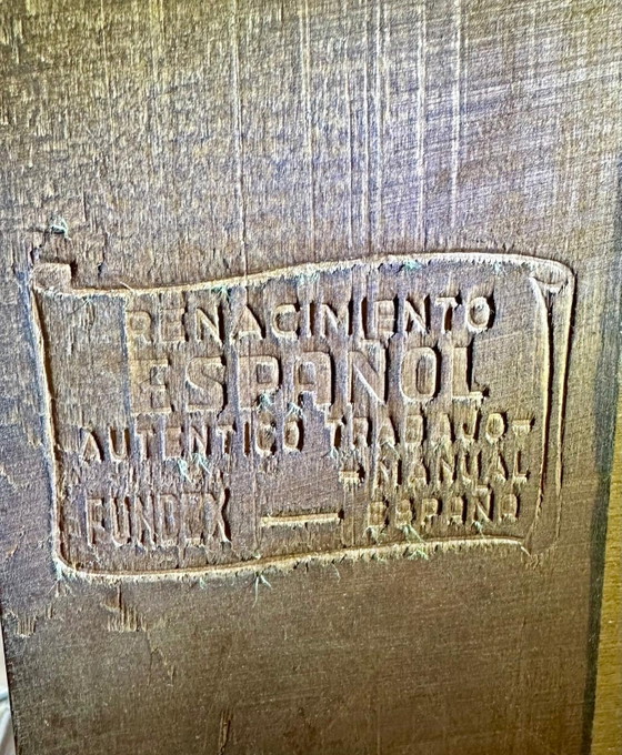 Zeldzaam Spaans HIDALGO Dressoir, Handgesneden Massief Hout, Vintage – Hidalgo Fundex, Wood (photo 5 of 7)