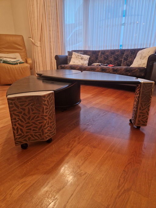 Leolux Meropida Coffee Table | Rotating Tops | Dutch Design