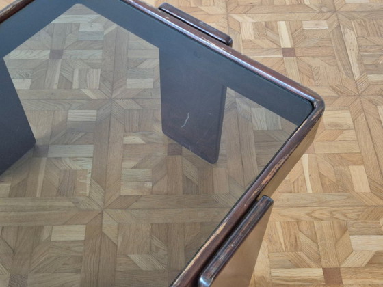 Image 1 of Vintage Italiaanse bijzettafels van Gianfranco Frattini voor Cassina, set van 3.