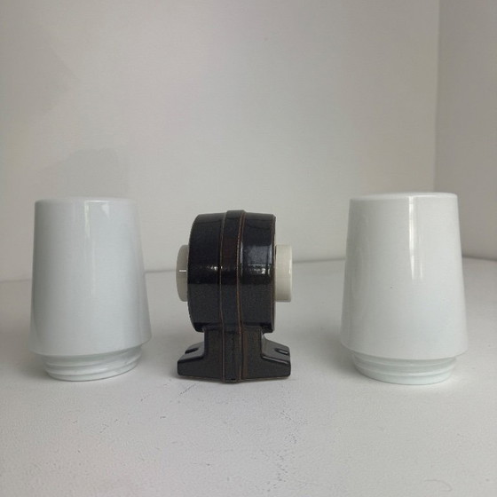 Image 1 of Antieke grote Scandinavische opalen wandlamp "IFÖ"