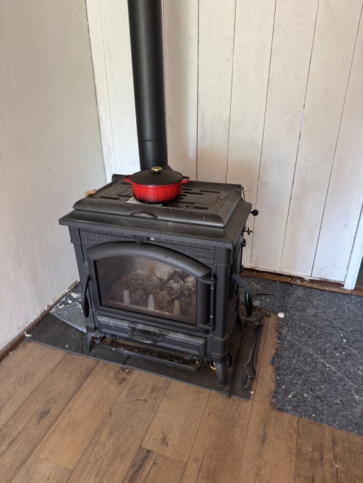La Nordica Isotta Con Cerchi Evo – Gusseisen-Holzofen 11,9 kW – decoratie, Cast Iron, Glass