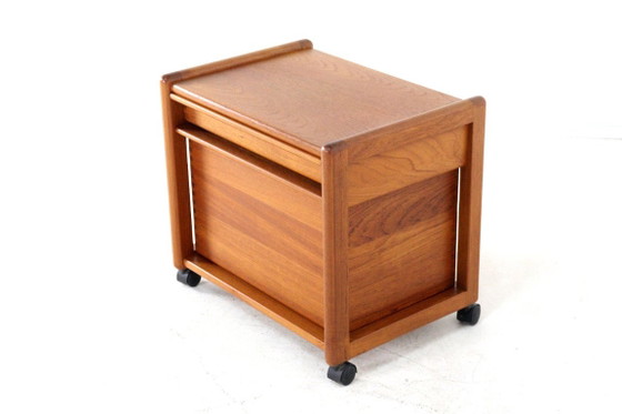 Aksel Kjersgaard trolley side cabinet model 309 vintage Danish, Storage cabinet, Wood, Brown (photo 8 of 17)