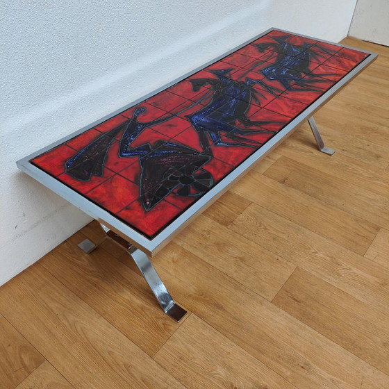 Image 1 of Table basse vintage en carrelage André Bayer