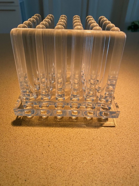 Image 1 of Guzzini Fakiro VIP Utensilo, portapenne in lucite degli anni '80, Italia, raro e bellissimo