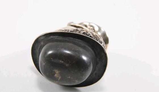 Image 1 of Zilveren 925 Charlie Chaplin-hoofd