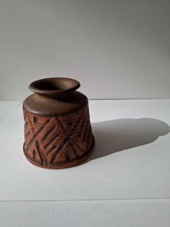 Vaso in ceramica da studio vintage Samuel Calder USA – Sculture, Pietra (photo 11 of 11)