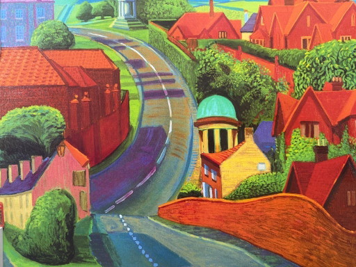 David Hockney (1937-2026), The Road to York Through Sledmere, 1997, copyright David Hockney, Printed in the UK