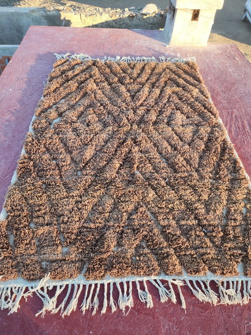 Tappeto marocchino Beni Ouarain 300 × 200 cm – Tappeto berbero in lana fatto a mano – vloerkleden en tapijten (photo 2 of 10)