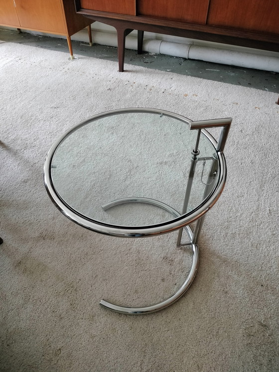 Image 1 of Table d'appoint chromée Eileen Gray style Classicon