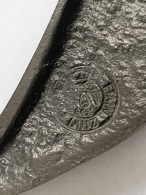 Image 1 of Mid century pewter wall birds (3)