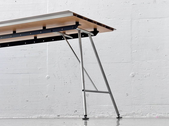 Atelier Alinea office desk with metal frame – Dining tables, Wood (photo 3 of 15)